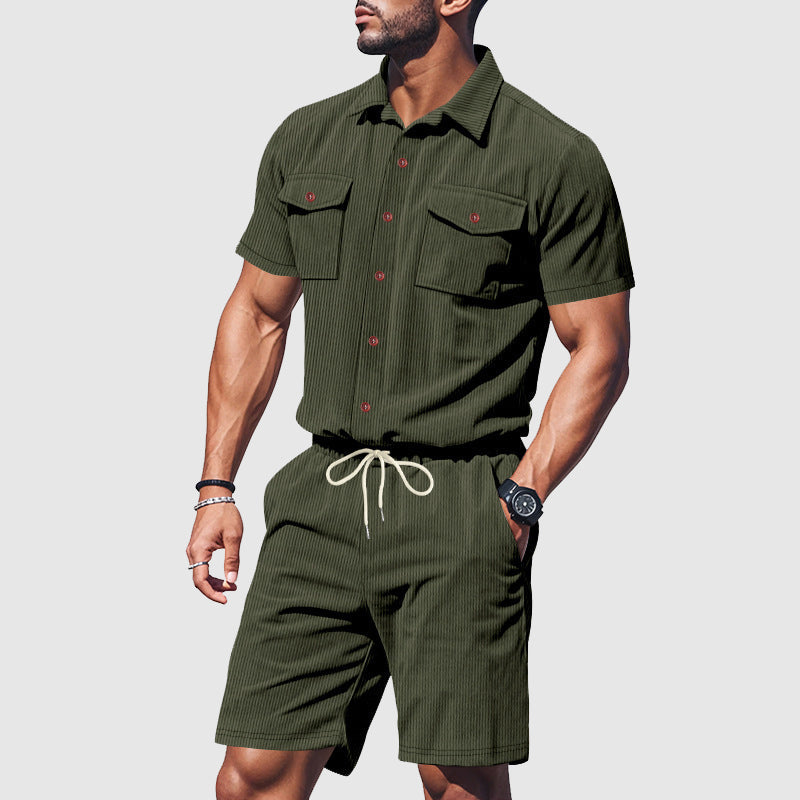 Men's Corduroy Explorer Duo Set-MODAUTLET