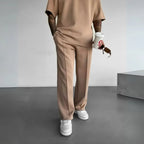 Straight-Leg Casual Pants for Everyday Comfort Beige