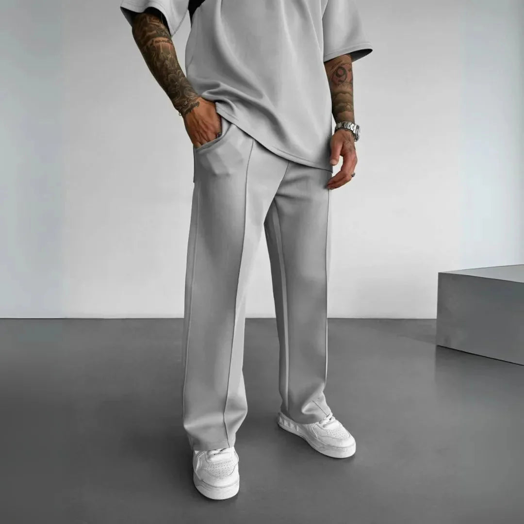 Straight-Leg Casual Pants for Everyday Comfort-MODAUTLET