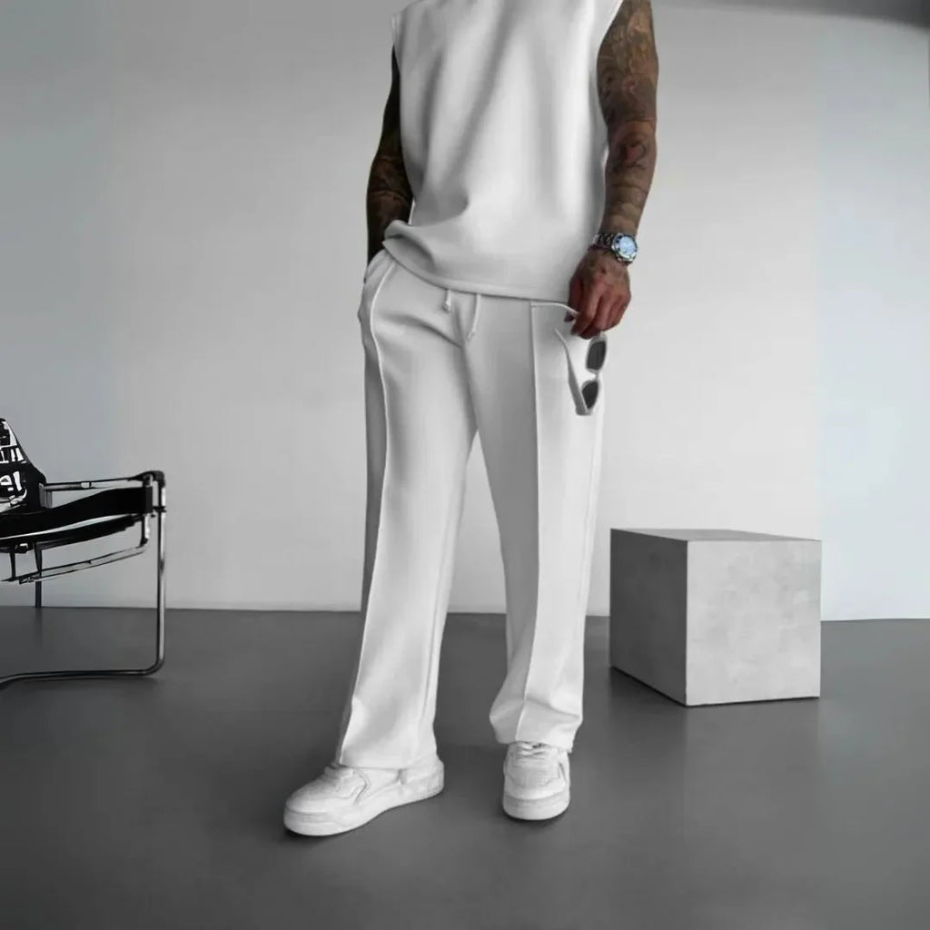 Straight-Leg Casual Pants for Everyday Comfort White