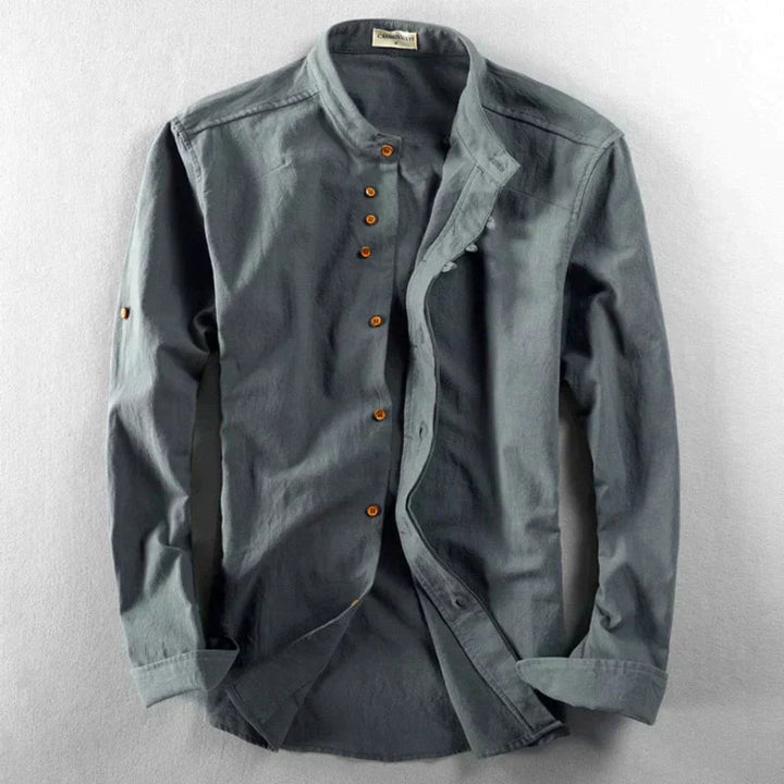 Camicia da uomo a maniche lunghe ispirata al Giappone