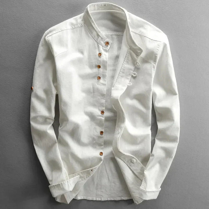 Camicia da uomo a maniche lunghe ispirata al Giappone