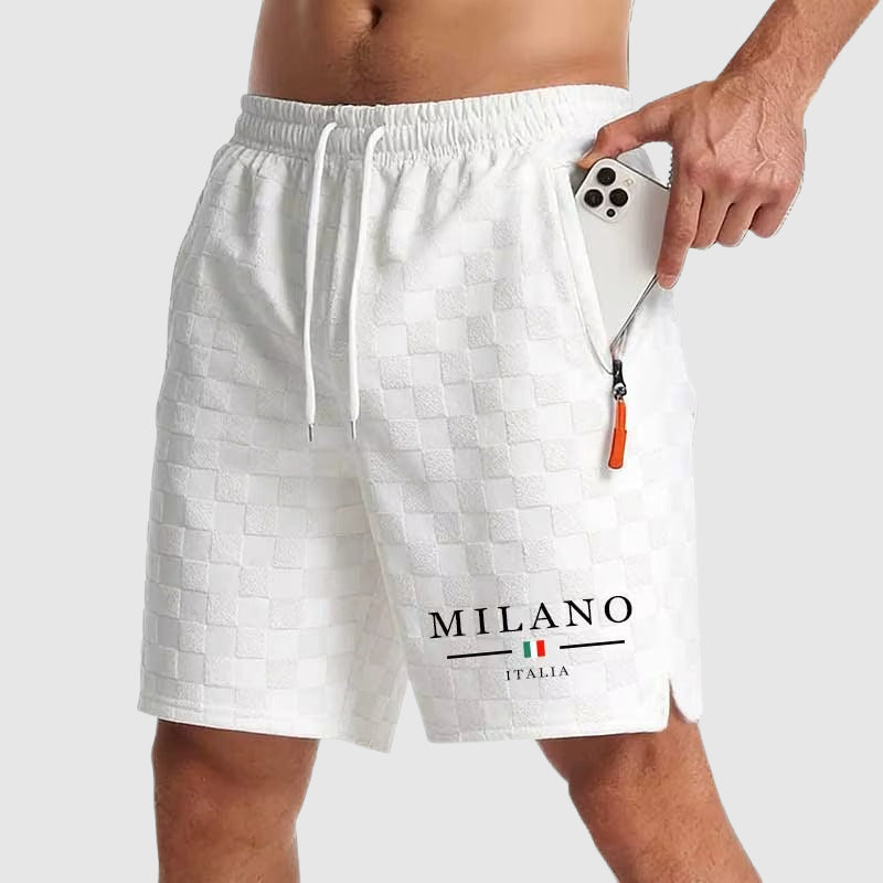 Jesse | Men's Drawstring Shorts with Zip Pockets-MODAUTLET