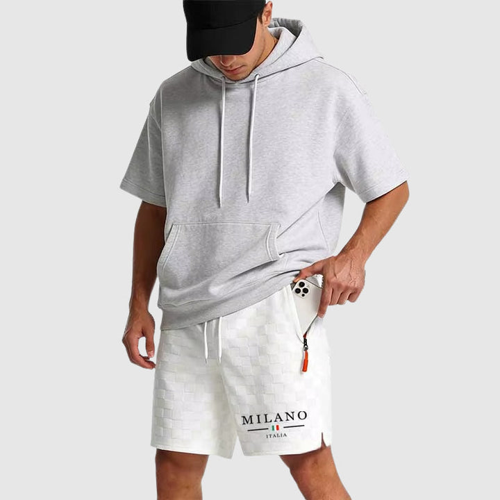 Jesse | Men's Drawstring Shorts with Zip Pockets-MODAUTLET