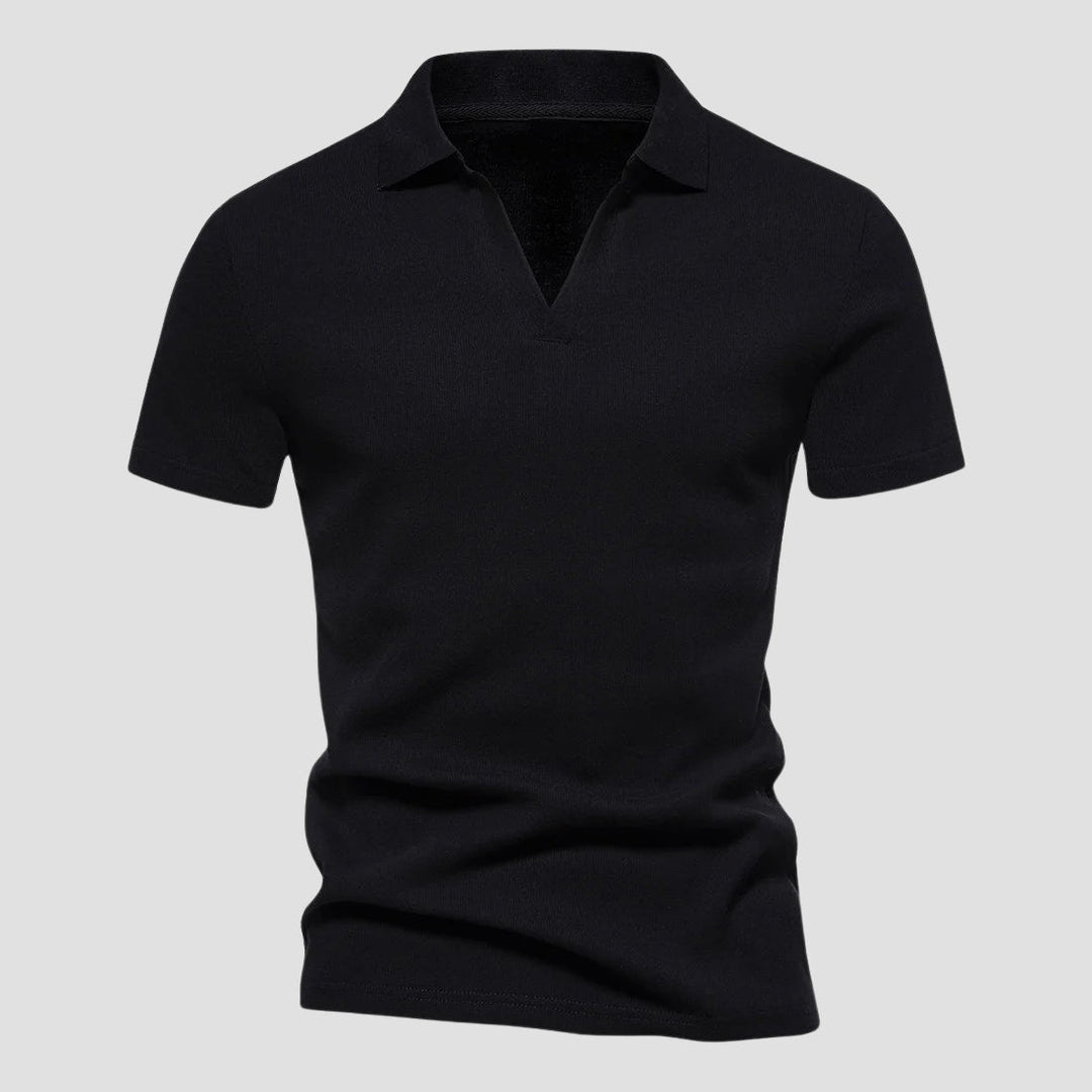 John | Men's Casual Open Collar Polo-MODAUTLET