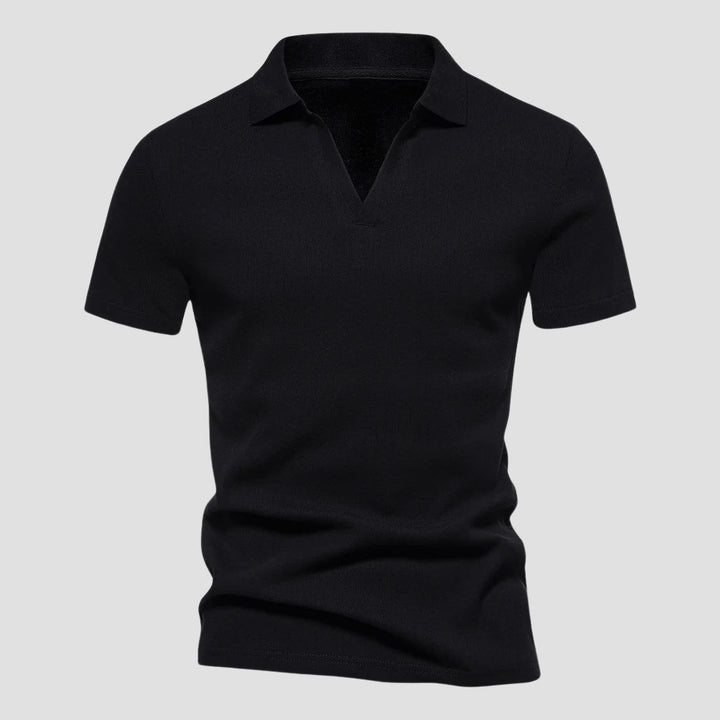 John | Men's Casual Open Collar Polo-MODAUTLET