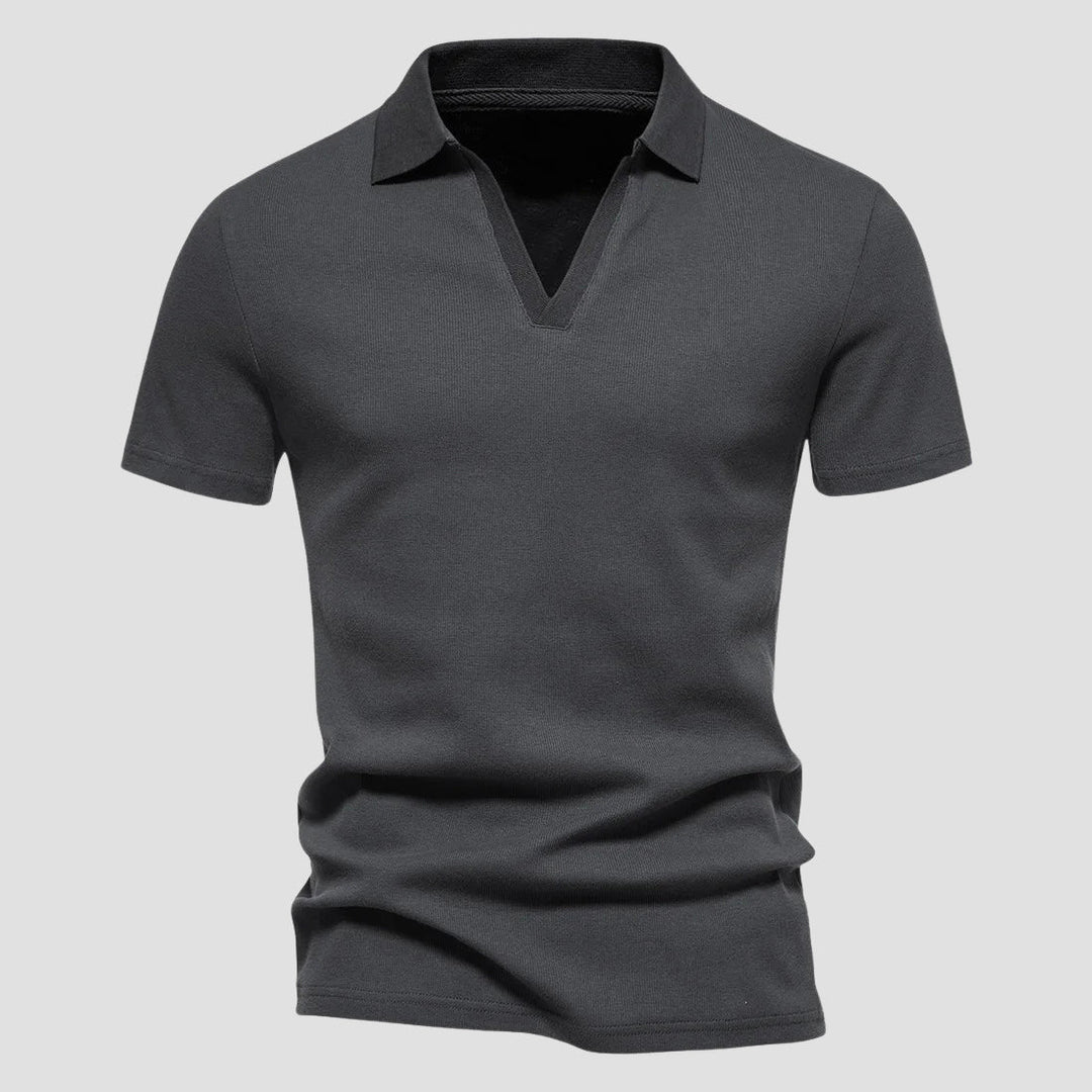 John | Men's Casual Open Collar Polo-MODAUTLET