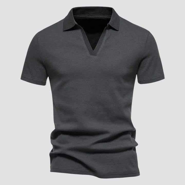 John | Men's Casual Open Collar Polo-MODAUTLET