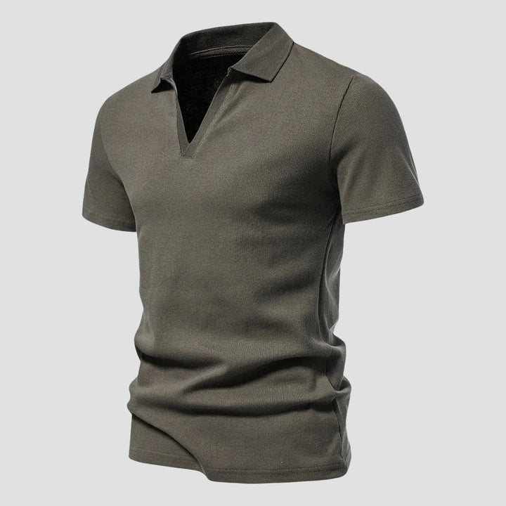 John | Men's Casual Open Collar Polo-MODAUTLET