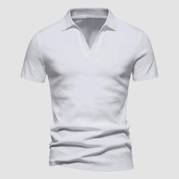 John | Men's Casual Open Collar Polo-MODAUTLET