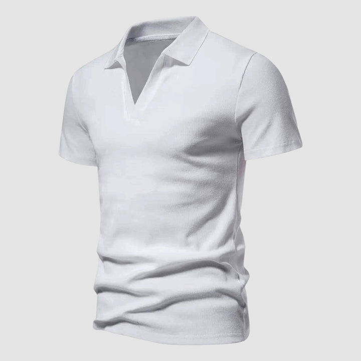 John | Men's Casual Open Collar Polo-MODAUTLET