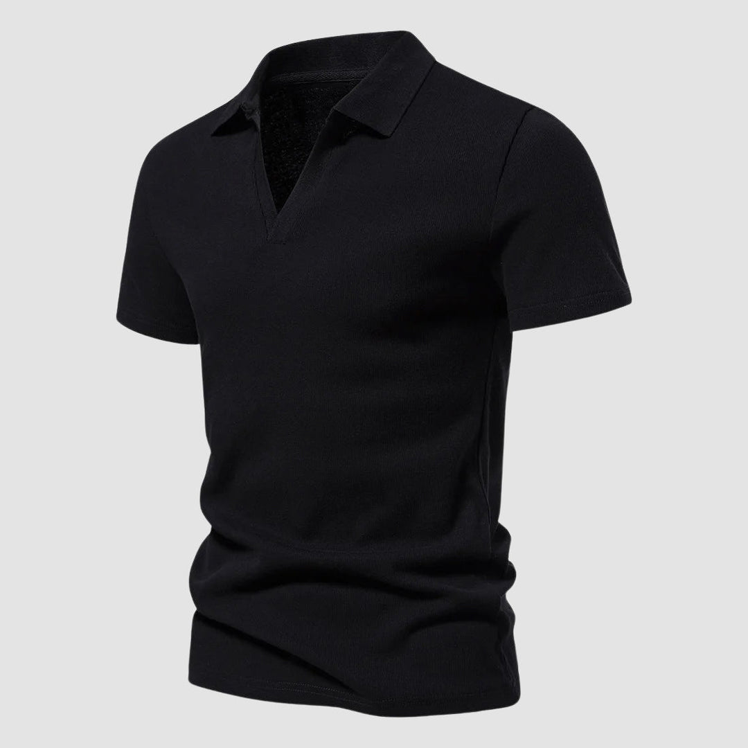 John | Men's Casual Open Collar Polo-MODAUTLET