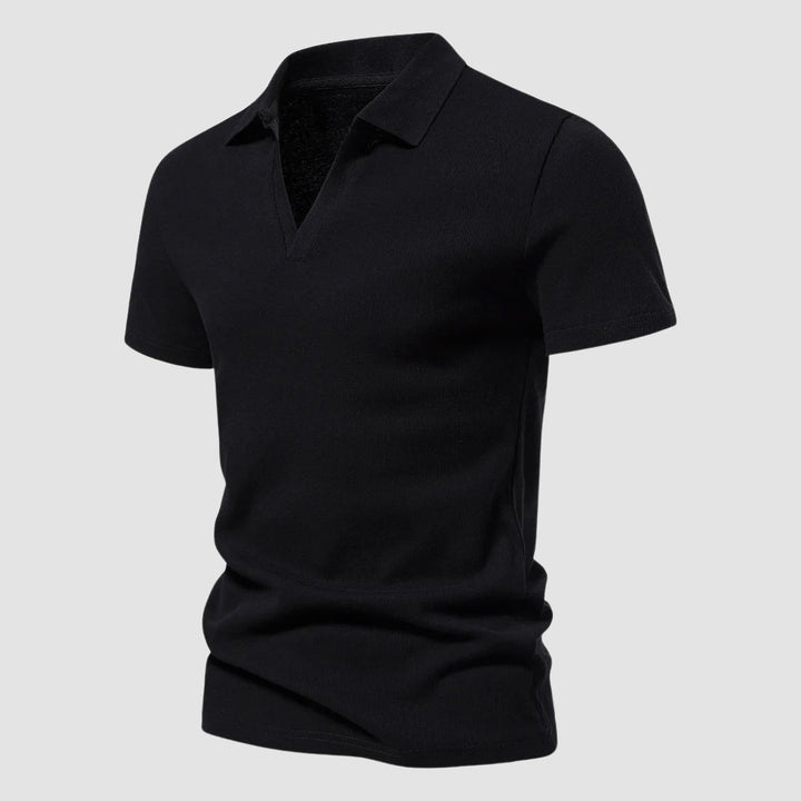 John | Men's Casual Open Collar Polo-MODAUTLET