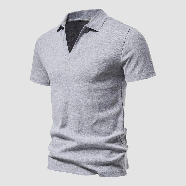 John | Men's Casual Open Collar Polo-MODAUTLET
