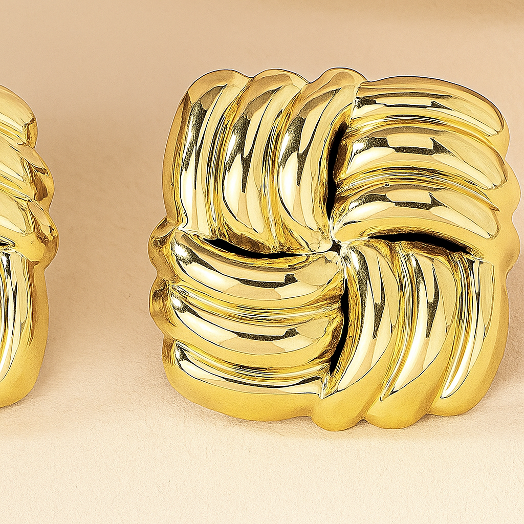 Elegant Cordelle Knot Earrings - Stylish and Unique Design-MODAUTLET
