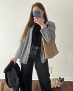 Women's Oversized Ribbed Button Front Cardigan – Cozy & Casual