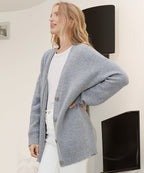 Women's Oversized Ribbed Button Front Cardigan – Cozy & Casual