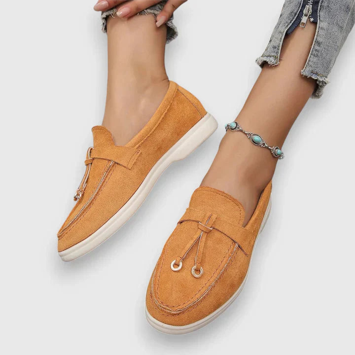 Premium Women's Loafer - Stylish & Comfortable Footwear Orange
