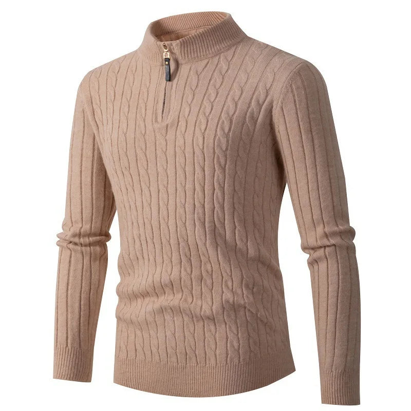 Knitted Liverpool Sweater for Ultimate Comfort Apricot