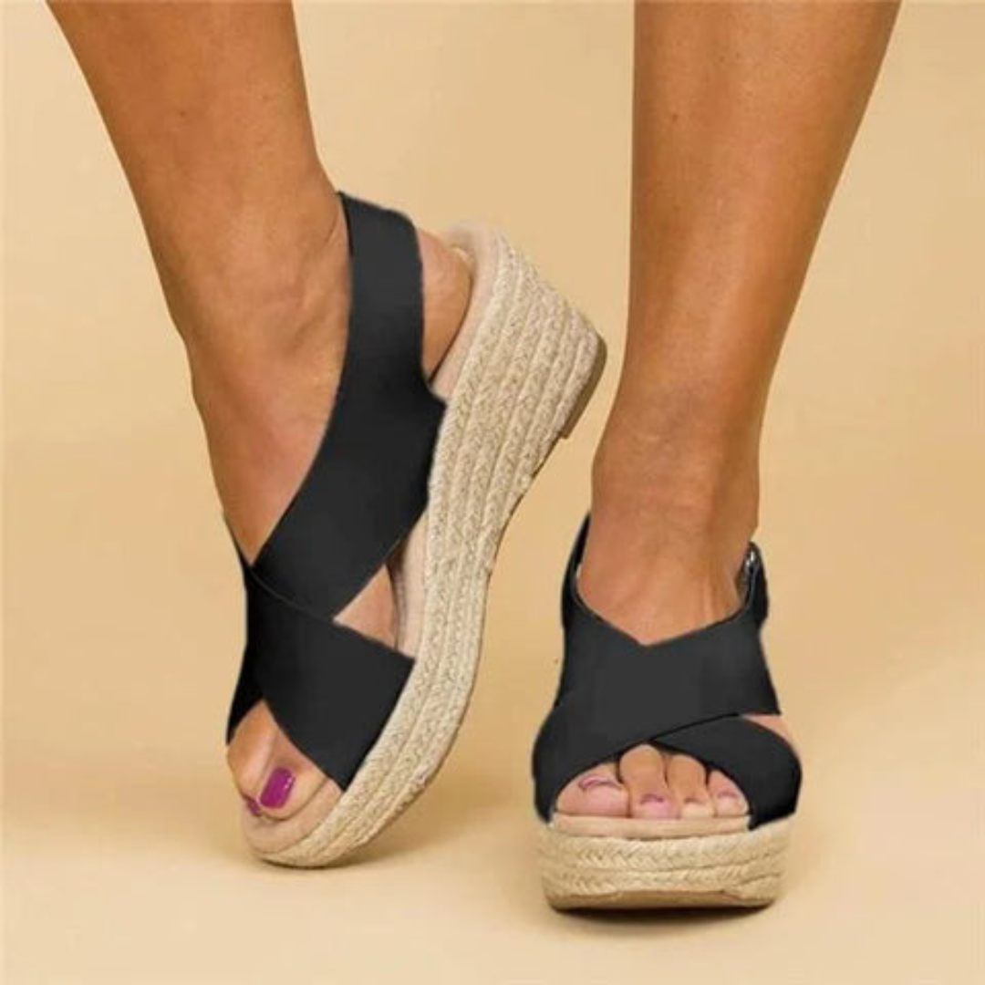 Women's Comfortable Sandals | Stylish Footwear for Pain-Free Walking Black