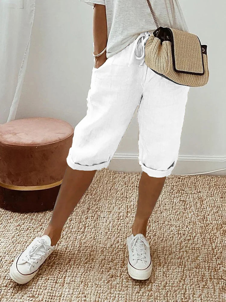 Women's Casual Drawstring Waist Pants for Comfort and Style