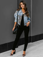 Leopard Print Este Jacket – Chic Elegance