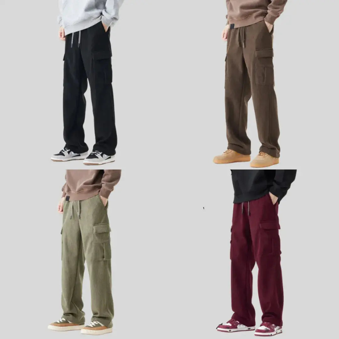 Men's Corduroy Cargo Pants-MODAUTLET