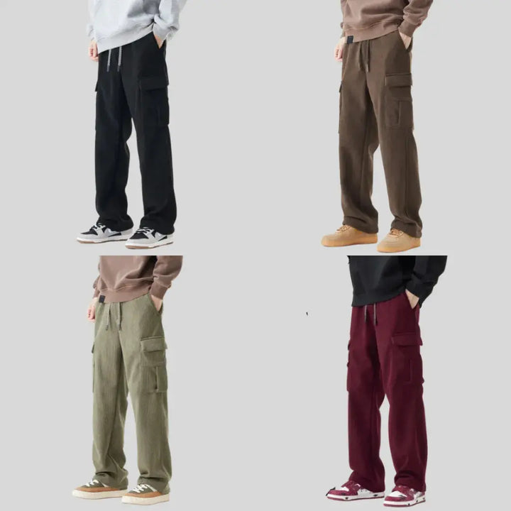 Men's Corduroy Cargo Pants-MODAUTLET