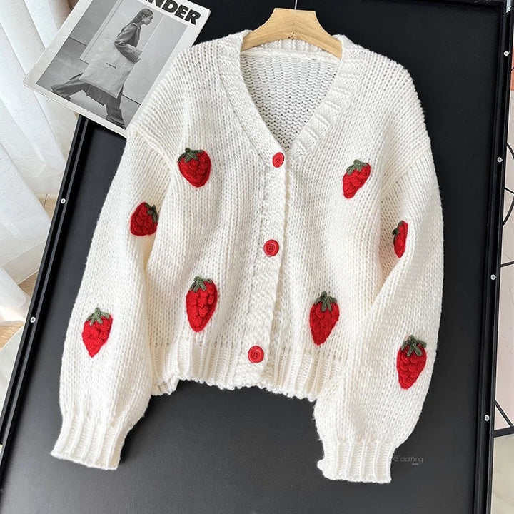 Lightweight V-Neck Knit Cardigan for Women