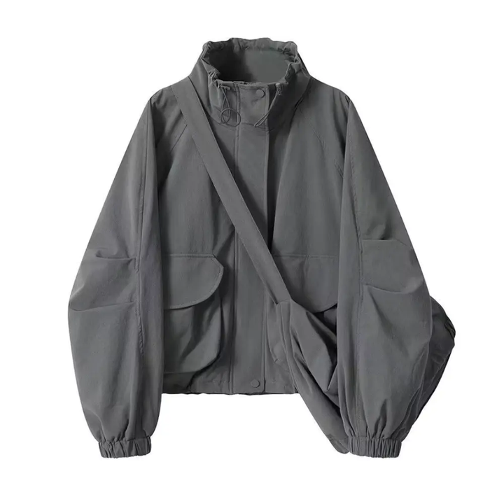 Lightweight Windbreaker Jacket for All-Weather Protection Gray
