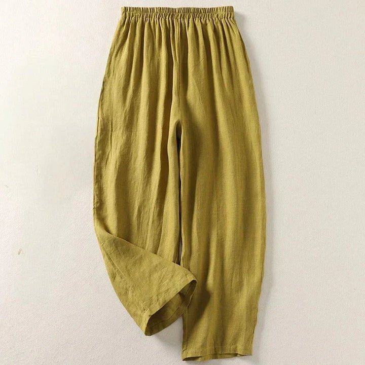 Women's Lightweight Linen Pants Set - 5 Pack Trousers-MODAUTLET