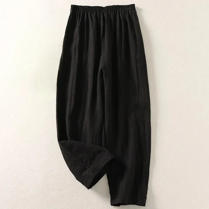 Women's Lightweight Linen Pants Set - 5 Pack Trousers-MODAUTLET