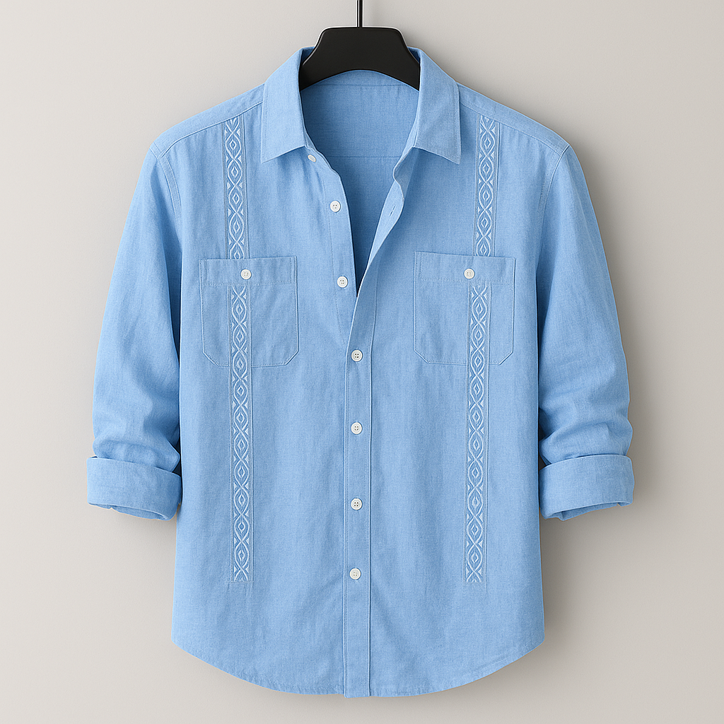 Men's Linen Shirt - Capri Coast Style