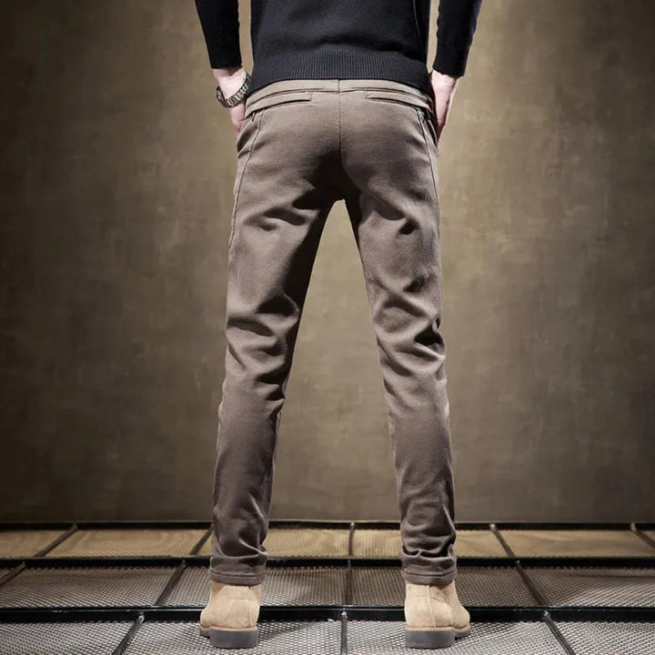 Casual Slim Fit Straight Leg Pants for Everyday Wear-MODAUTLET