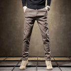 Casual Slim Fit Straight Leg Pants for Everyday Wear