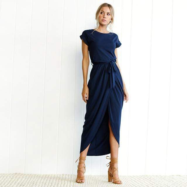 Women's Long Split Maxi Dress-MODAUTLET
