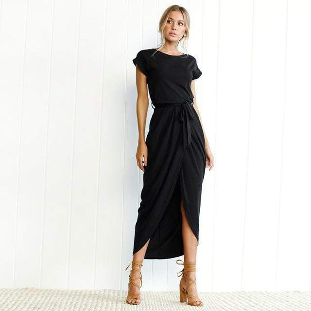 Women's Long Split Maxi Dress-MODAUTLET