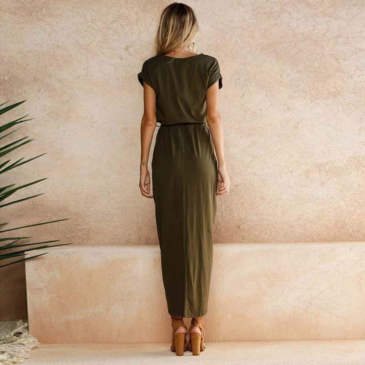 Women's Long Split Maxi Dress-MODAUTLET