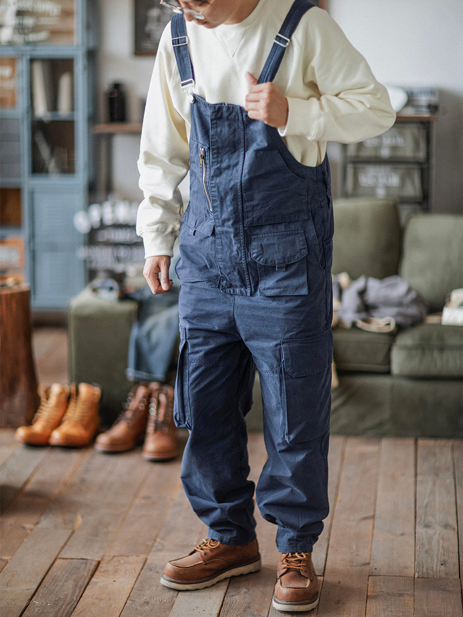 Men's Casual Denim Overalls