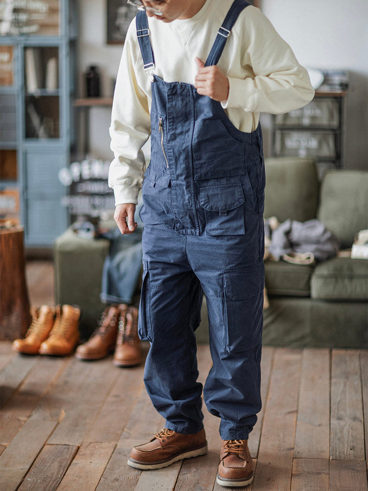 Men's Casual Denim Overalls