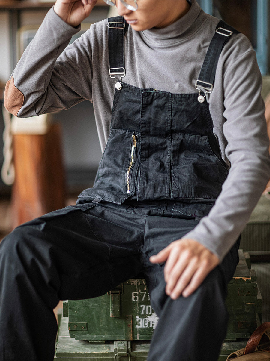 Men's Casual Denim Overalls