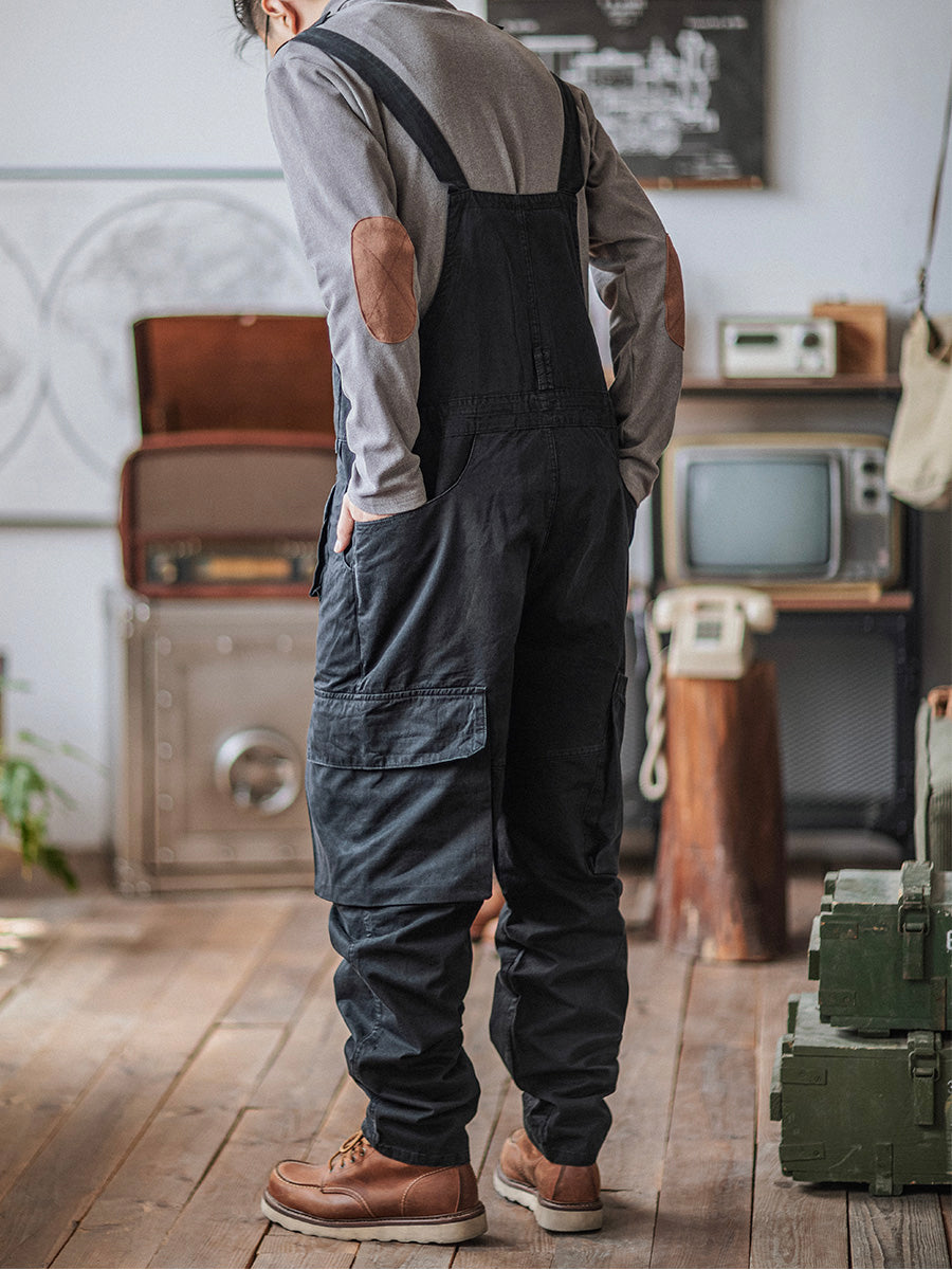 Men's Casual Denim Overalls