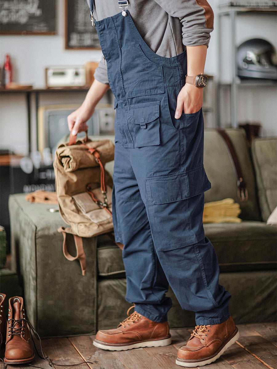 Men's Casual Denim Overalls