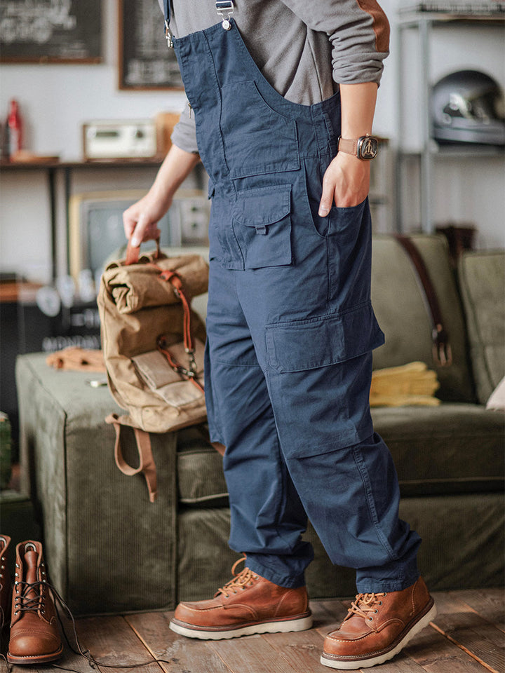 Men's Casual Denim Overalls