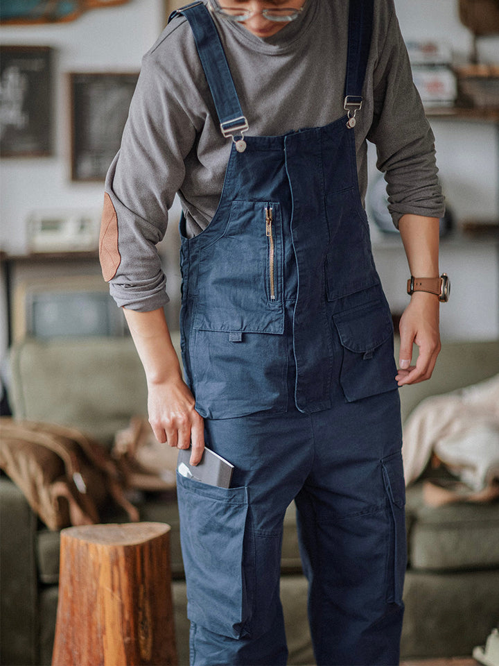 Men's Casual Denim Overalls