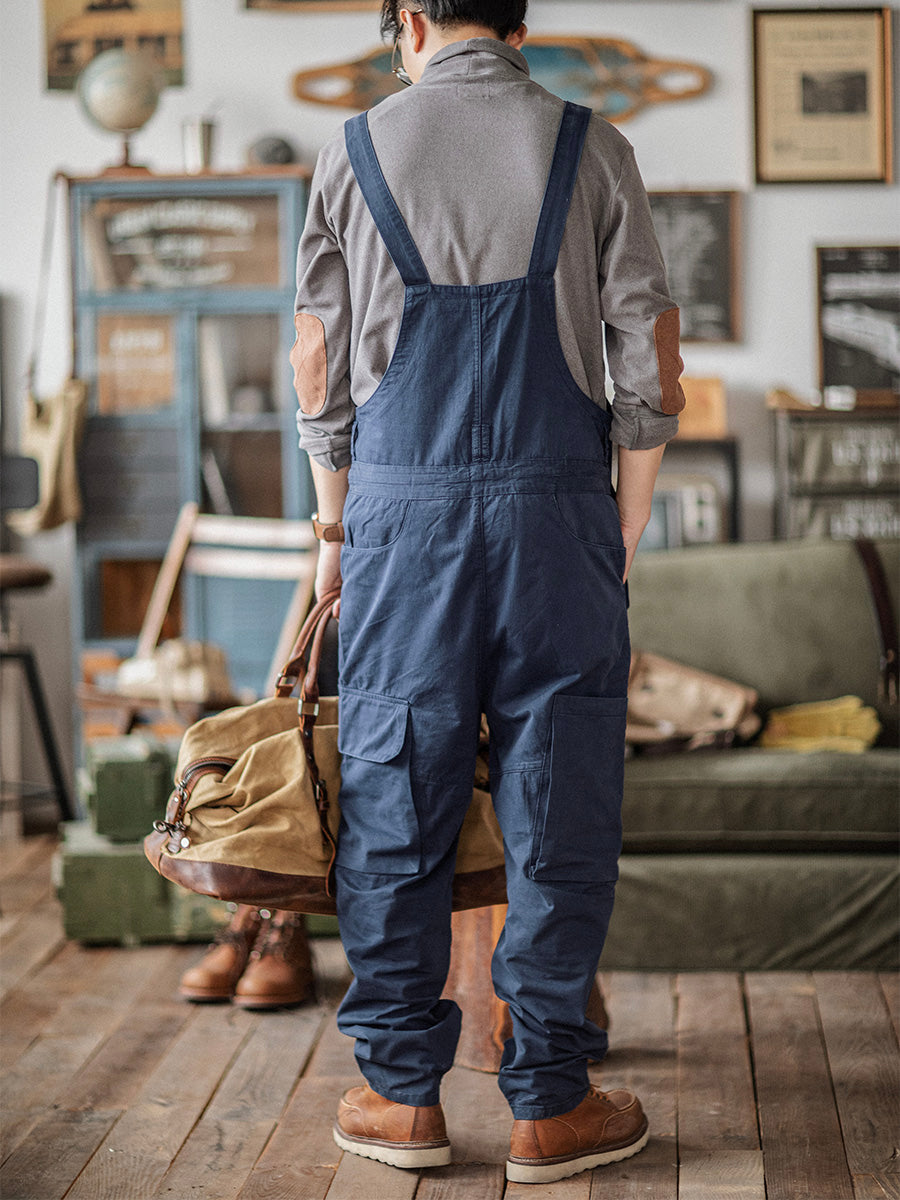 Men's Casual Denim Overalls