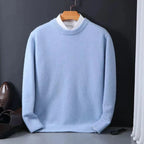 Classic Cashmere Crewneck Sweater Light Blue