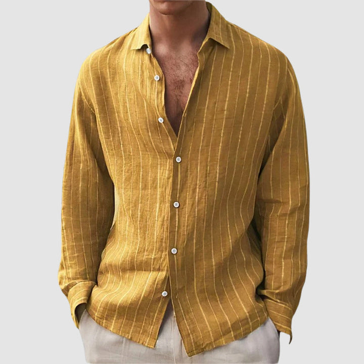 John | Men's Relaxed Fit Striped Shirt