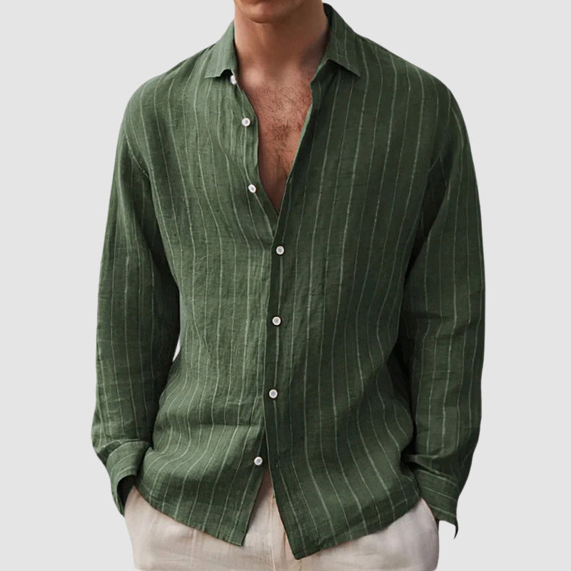 John | Men's Relaxed Fit Striped Shirt