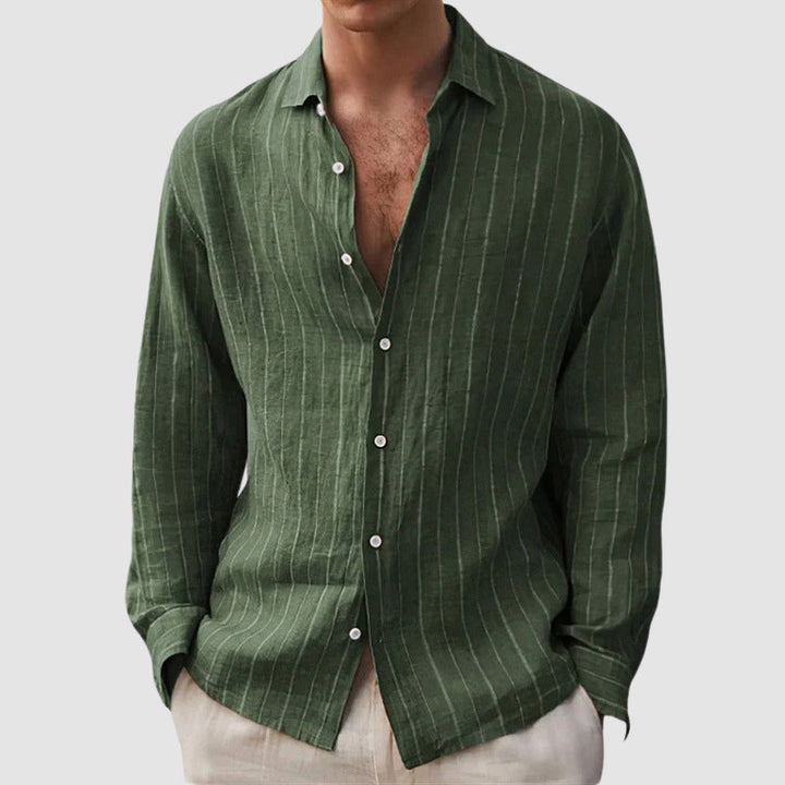 John | Men's Relaxed Fit Striped Shirt